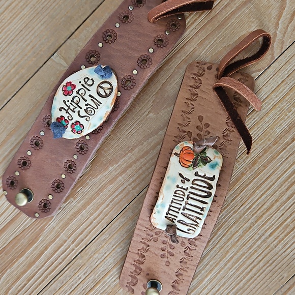 🌻Leather Straps 7" Repurposed Quality Leather Belts/handbags Hand Cut To Order - Picture 6 of 8